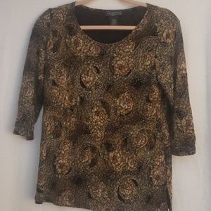 Gold and Black Blouse